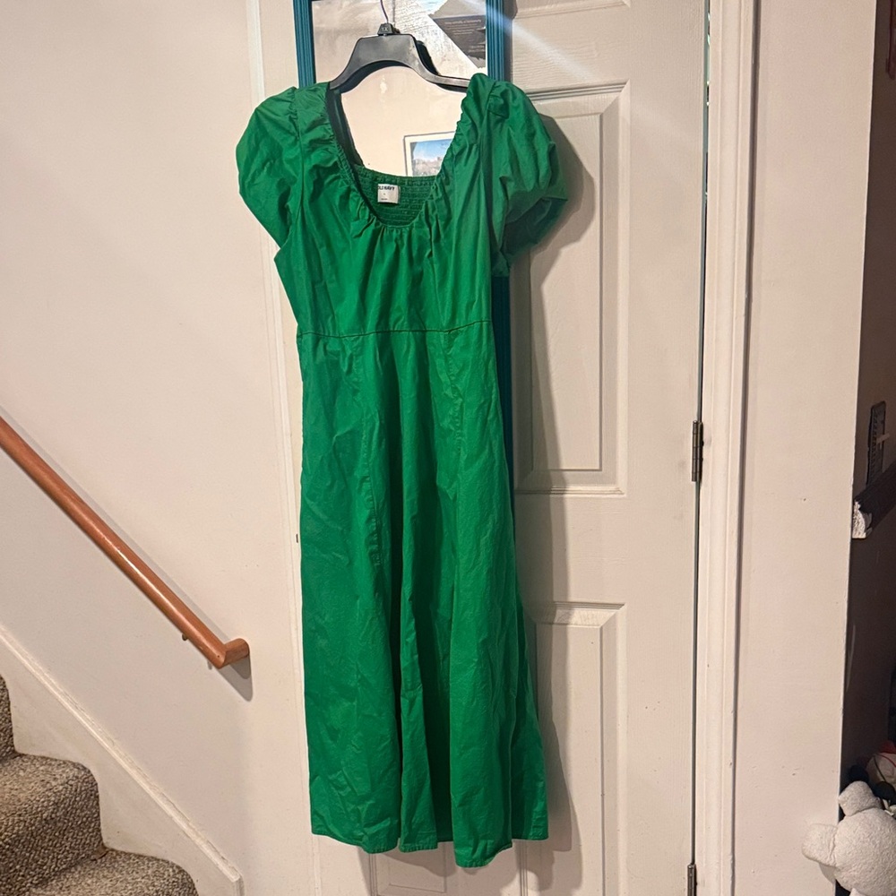 Old Navy Vibrant Green Kids Casual Dress